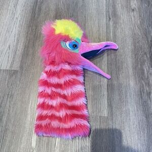 The Puppet Company Pink Snapper Bird Hand‎ Puppet L Squeaker 18" Fizzle
